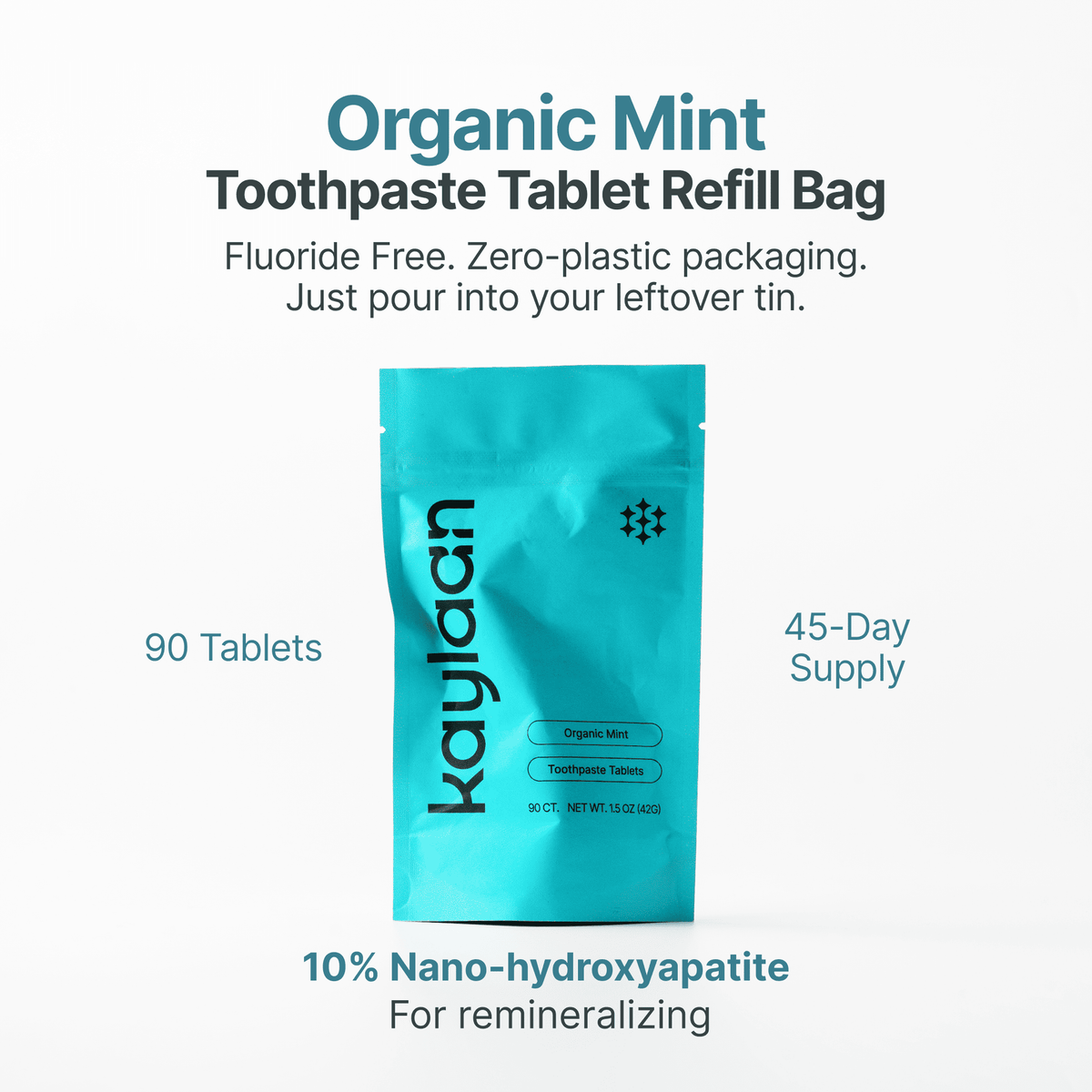 Non-Fluoride Mint Tablets Refill