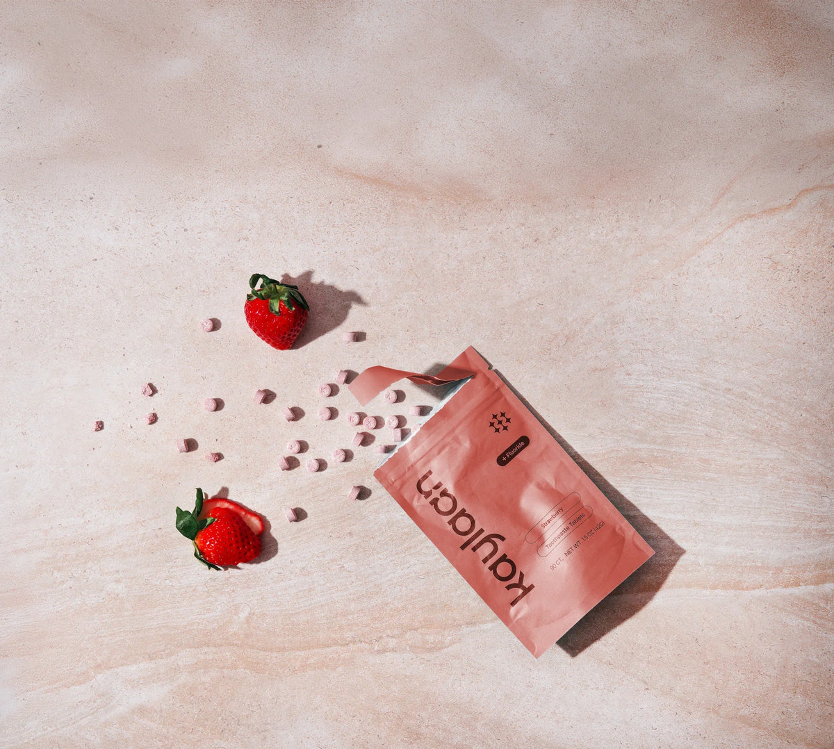 Fluoride Strawberry Toothpaste Tablets Refill