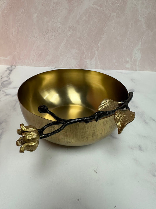 Gold Serving Bowls - Small & Large Stainless Steel Food Safe Set