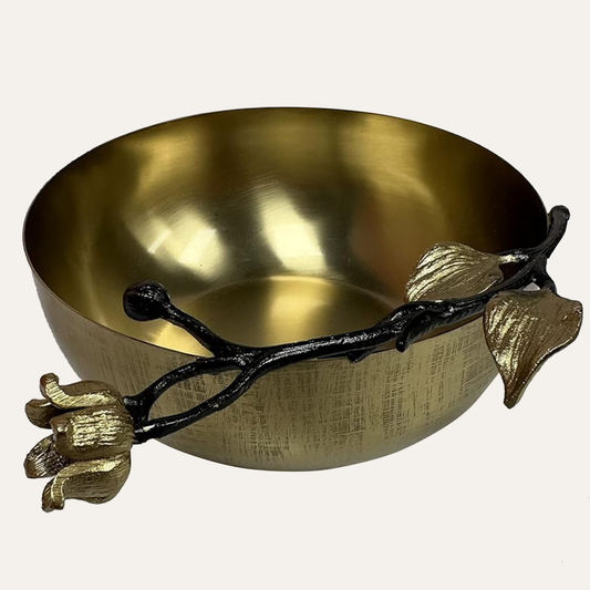Gold Serving Bowls - Small & Large Stainless Steel Food Safe Set