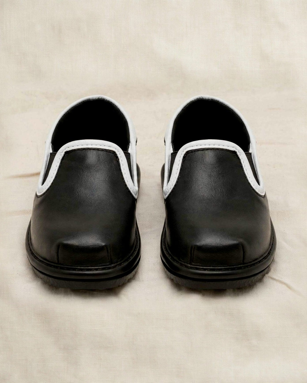 Kids Black Slip-On Dress Shoes – Vegan Leather Toddler Formal Shoes