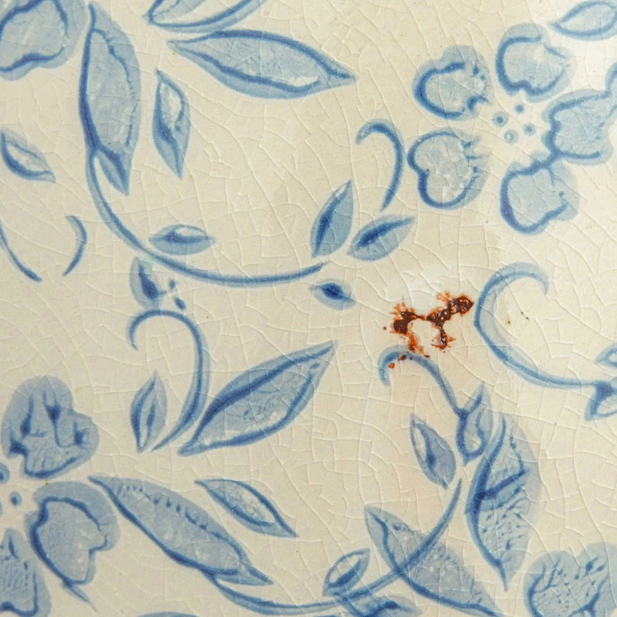 Lainey Terracotta Floral Transferware Vase Eco My Home Decorative Vases White Cliff Studio ecomyhome.store United States