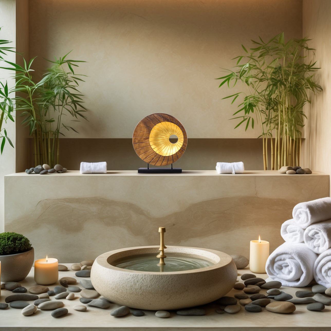 Nature Form – Hand-Carved Wooden Sculpture, Artistic Accent for Home Decor