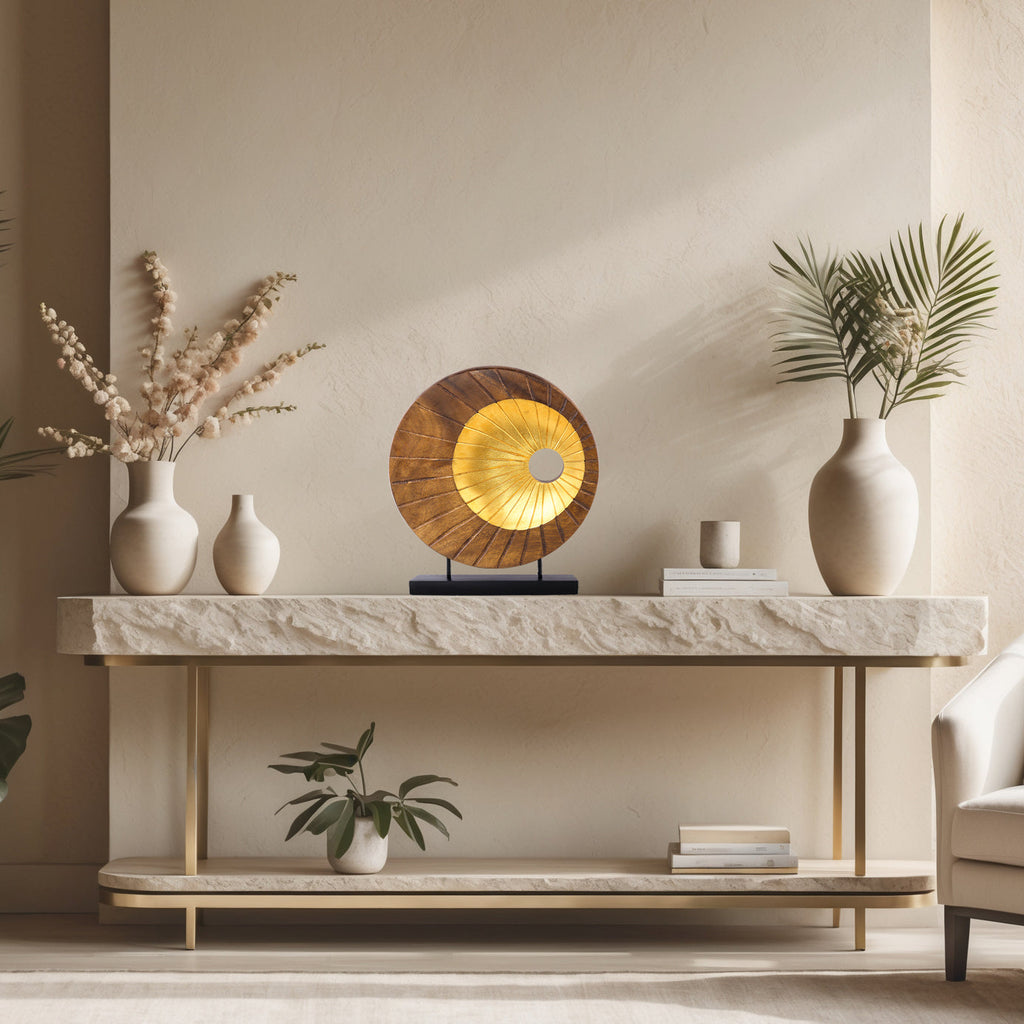 Nature Form – Hand-Carved Wooden Sculpture, Artistic Accent for Home Decor