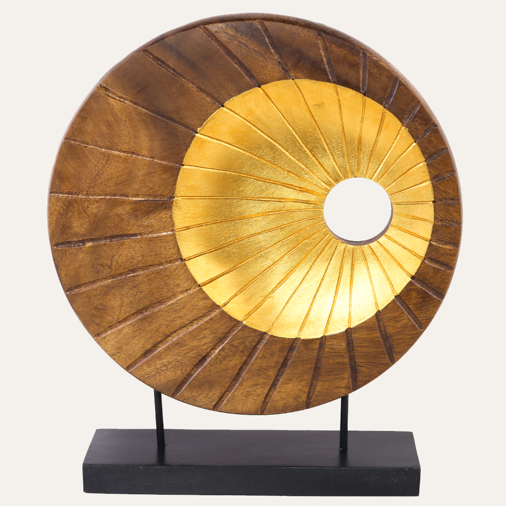 Nature Form – Hand-Carved Wooden Sculpture, Artistic Accent for Home Decor