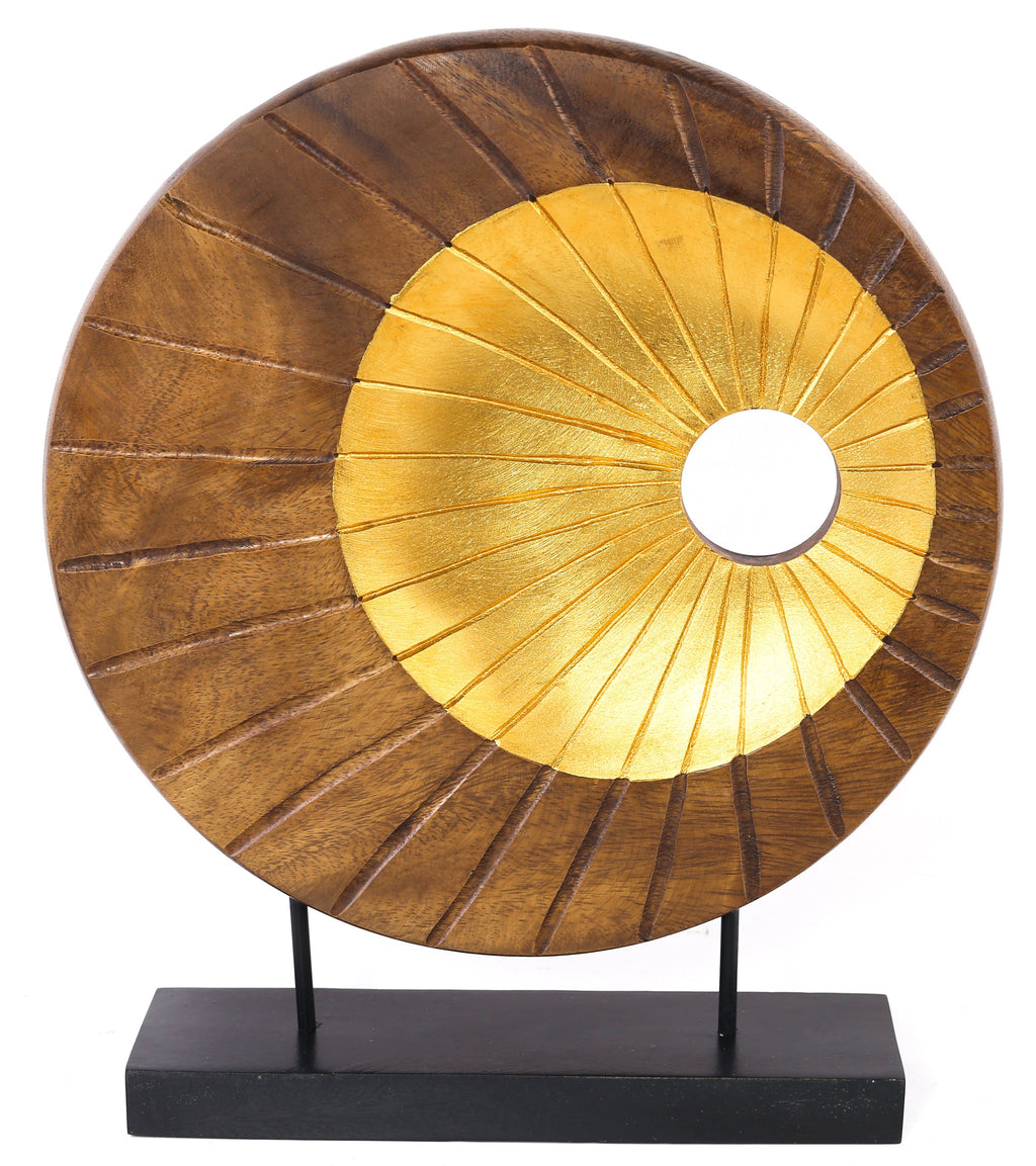 Nature Form – Hand-Carved Wooden Sculpture, Artistic Accent for Home Decor