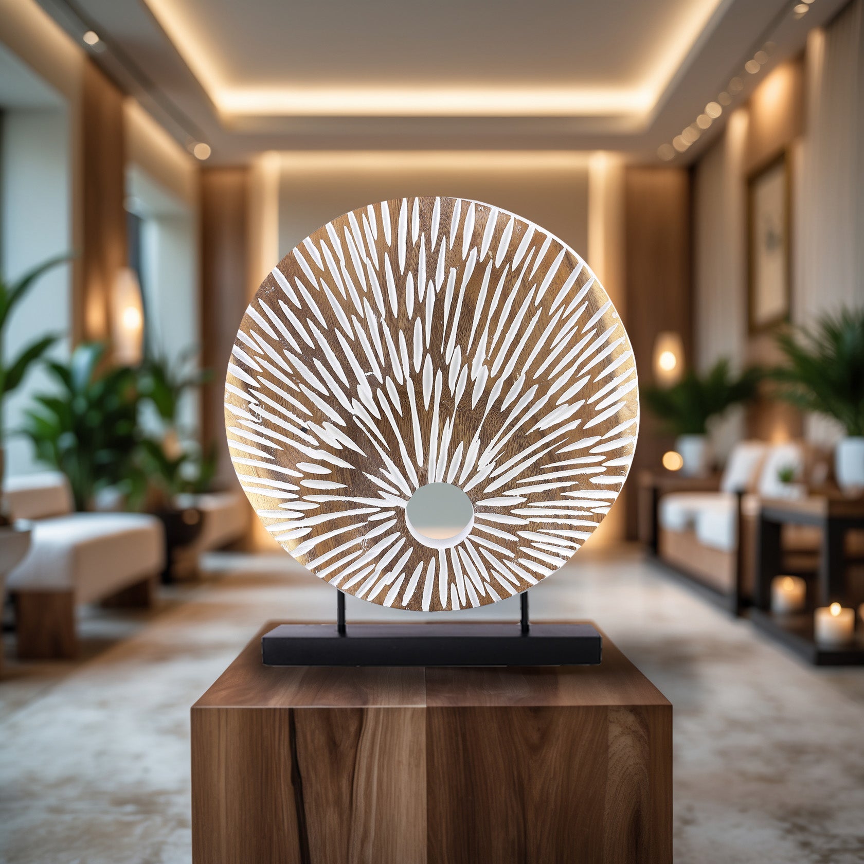 Artisan Spirit – Handmade Wooden Sculpture, Artistic Decorative Home Decor