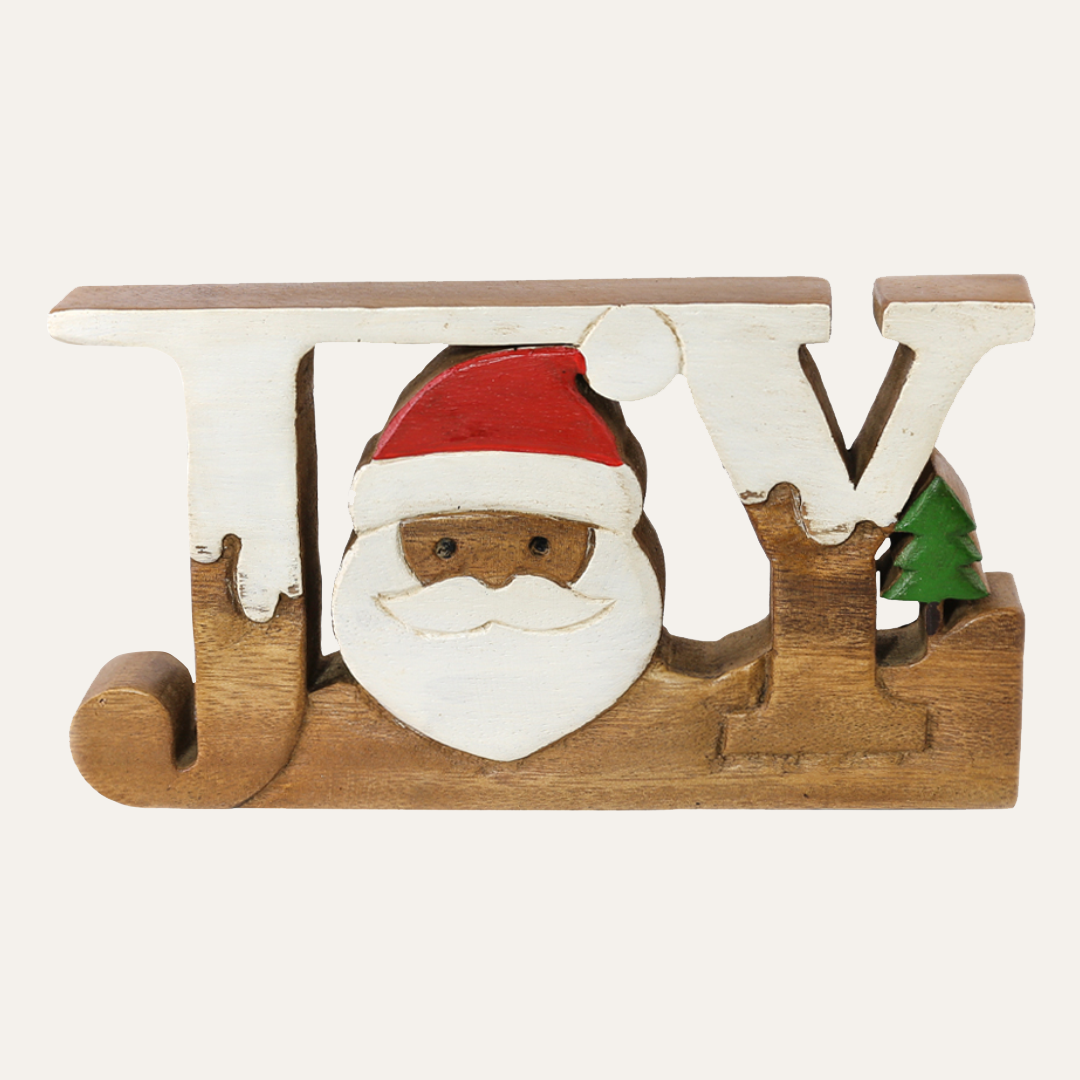 Wooden Joy Sign – Pure Joy, Acacia Wood