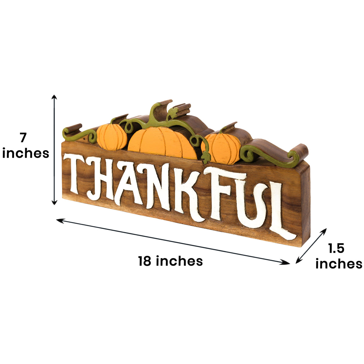Wooden Sculpture – Grateful Heart, Acacia Wood