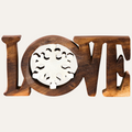 Endless Love – Hand-Carved Wooden Sculpture, Handmade Decorative Home Art