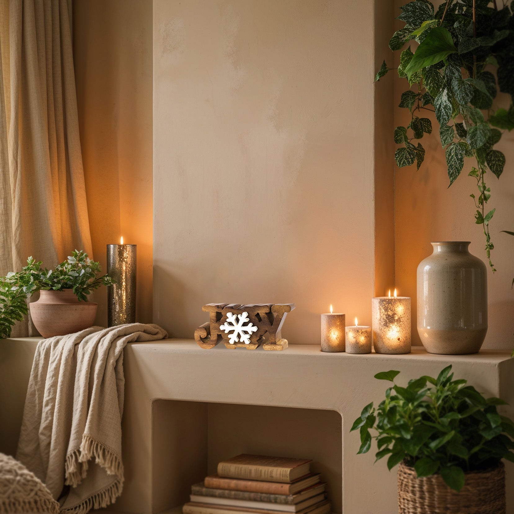 Pure Joy – Hand Carved Wooden Sculpture, Artistic Handmade Decorative Accent