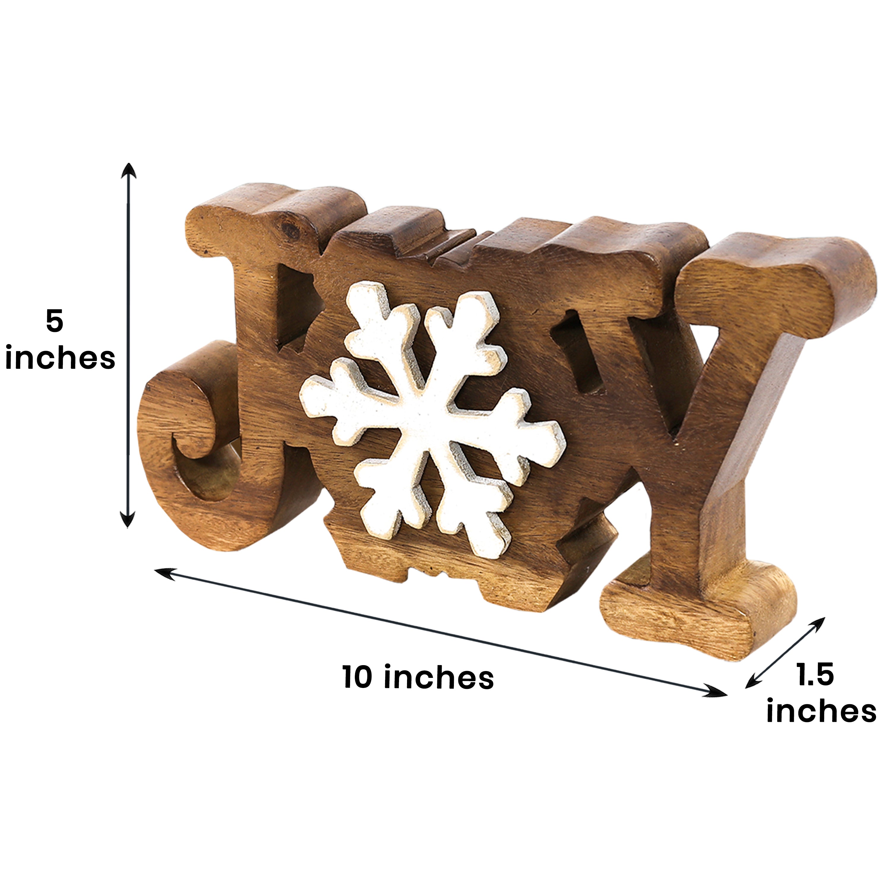 Pure Joy – Hand Carved Wooden Sculpture, Artistic Handmade Decorative Accent