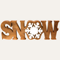 Winter Grace – Hand-Carved Wooden Sculpture, Handmade Seasonal Home Decor