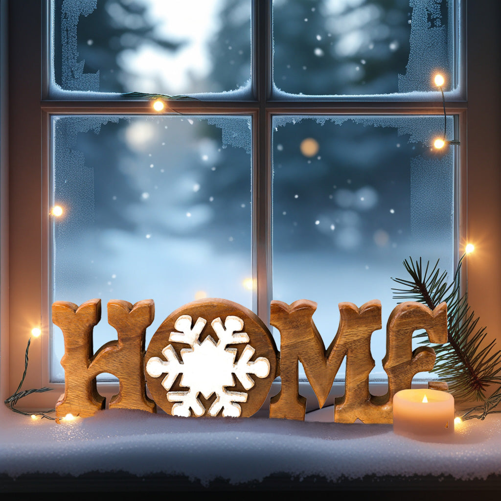 Homestead Harmony – Handmade Wooden Sculpture, Artistic Decorative Home Piece