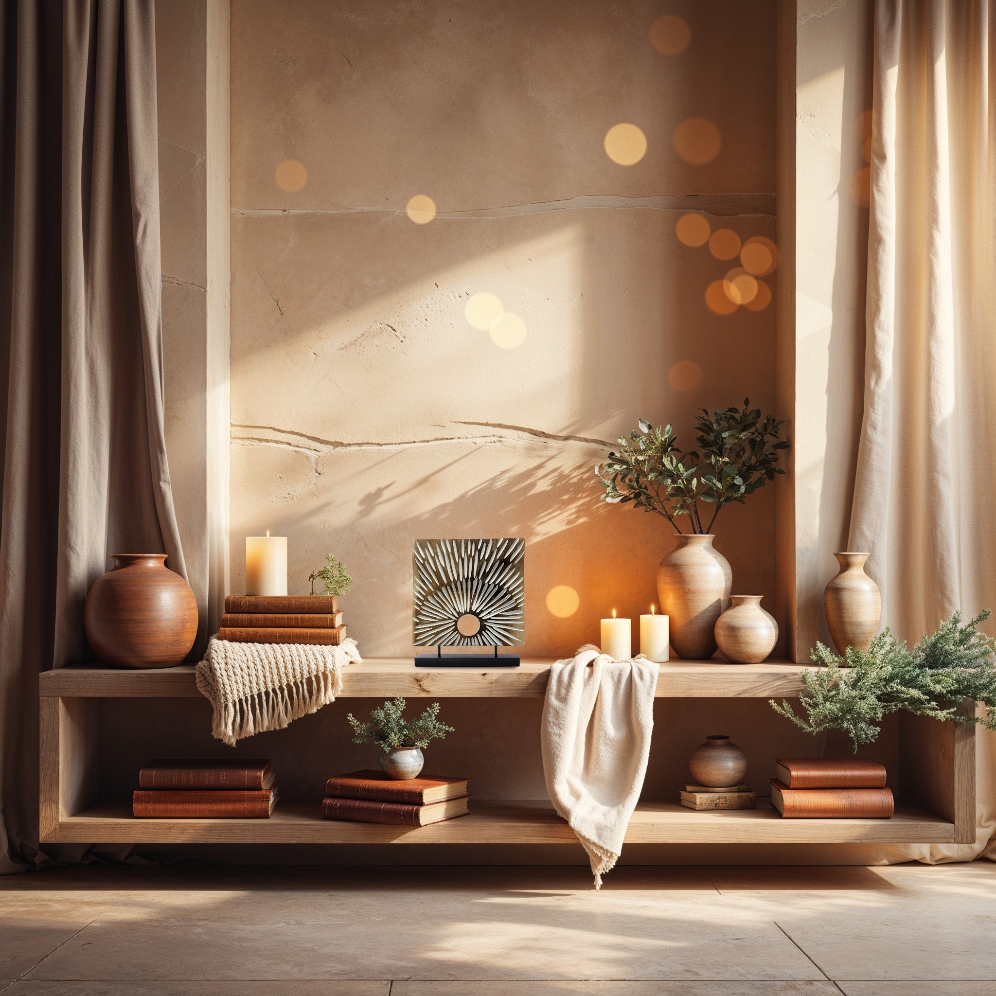 Rustic Essence – Handmade Acacia Wooden Sculpture, Decorative Home Accent