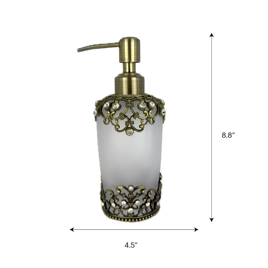 Amara Bliss – Modern Decorative Bathroom Accessory Handmade Soap Dispenser, 9 oz