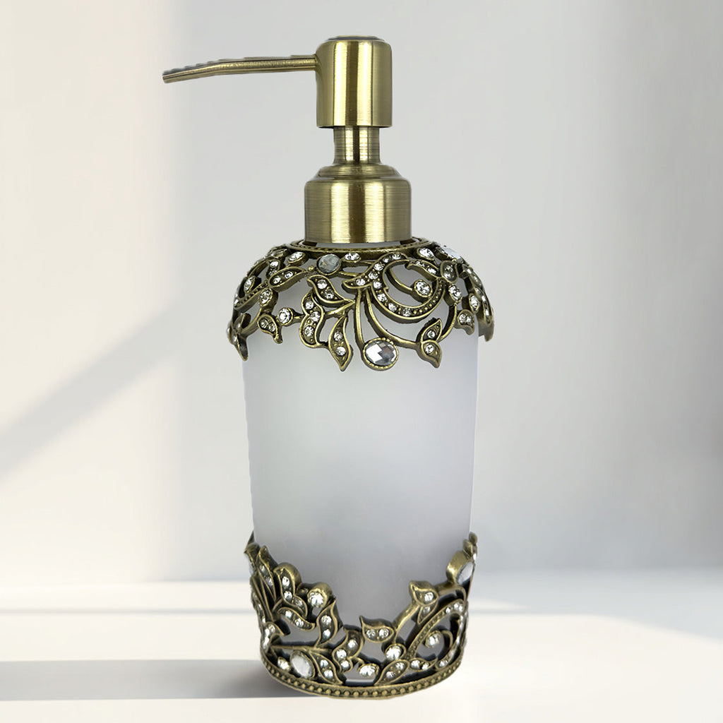 Liora Bloom – Modern Decorative Bathroom Accessory Handmade Soap Dispenser, 9 oz