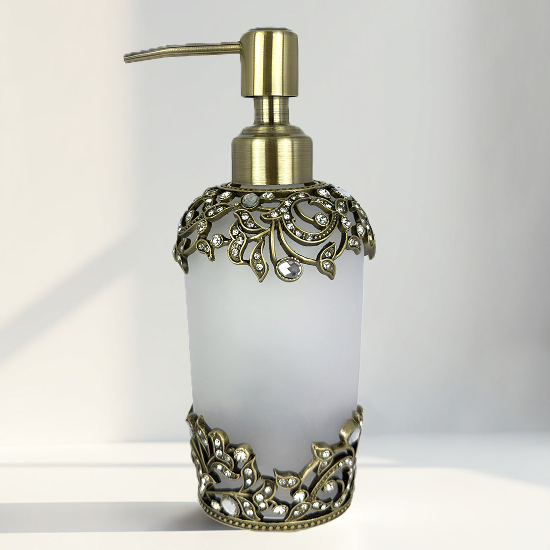 Liora Bloom – Modern Decorative Bathroom Accessory Handmade Soap Dispenser, 9 oz