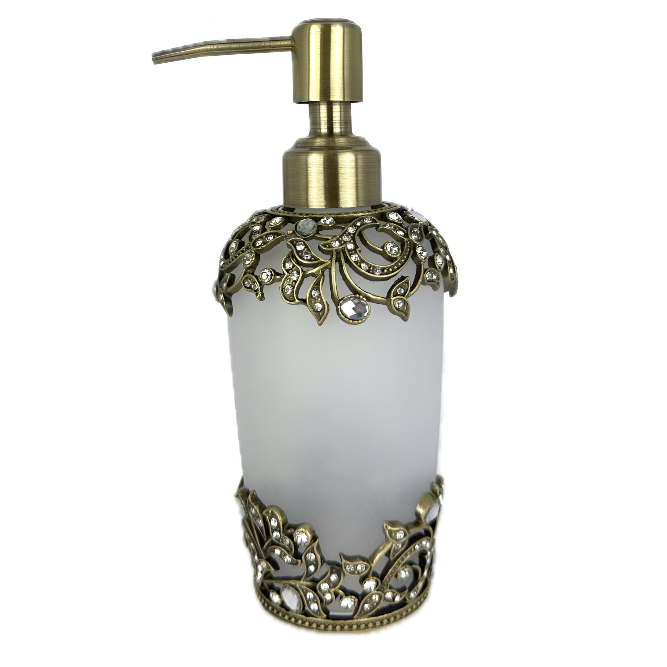 Liora Bloom – Modern Decorative Bathroom Accessory Handmade Soap Dispenser, 9 oz