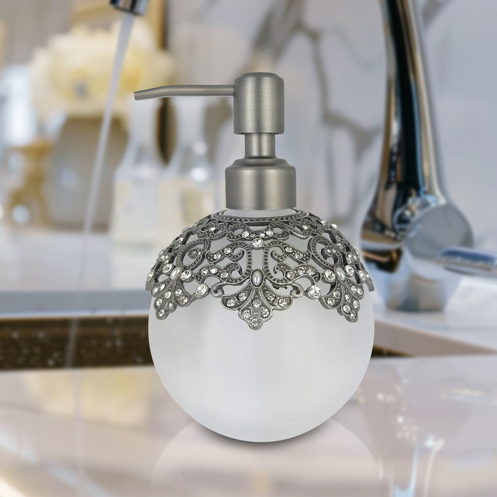 Isolde Essence – Modern Decorative Bathroom Accessory Handmade Soap Dispenser, 12 oz