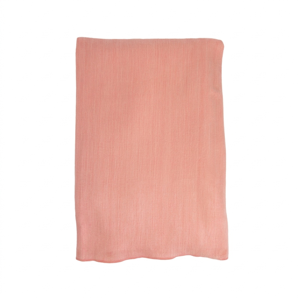 Reversible Handwoven Alpaca Throw Blanket | Pink & White | Kani Collection