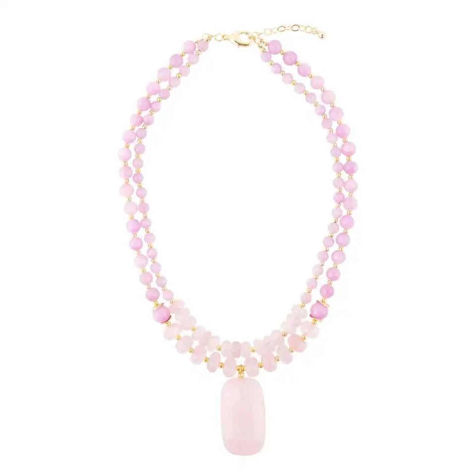 Lilac Jade Statement Necklace Eco My Home Necklaces Barse Jewelry ecomyhome.store United States