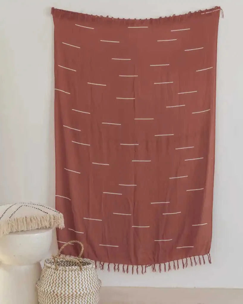 Lines Tapestry Sarong Eco My Home Tapestries Village Thrive ecomyhome.store United States