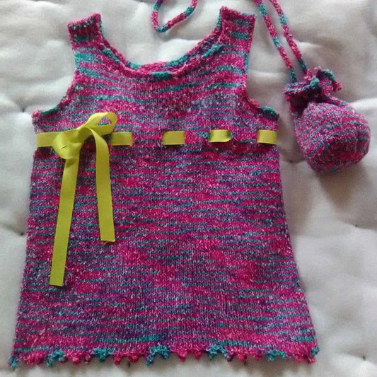 Little Girls Summer Dress Kit Eco My Home Kits Darn Good Yarn ecomyhome.store United States