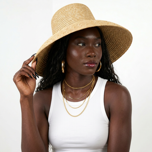 Wanderlust Straw Wide Brim Sun Hat