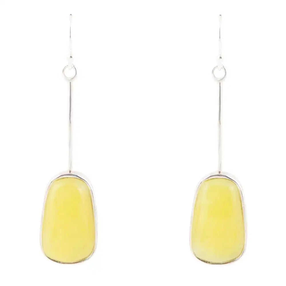 Madeleine Yellow Jade and Sterling Silver Earrings Eco My Home Earrings Barse Jewelry ecomyhome.store United States
