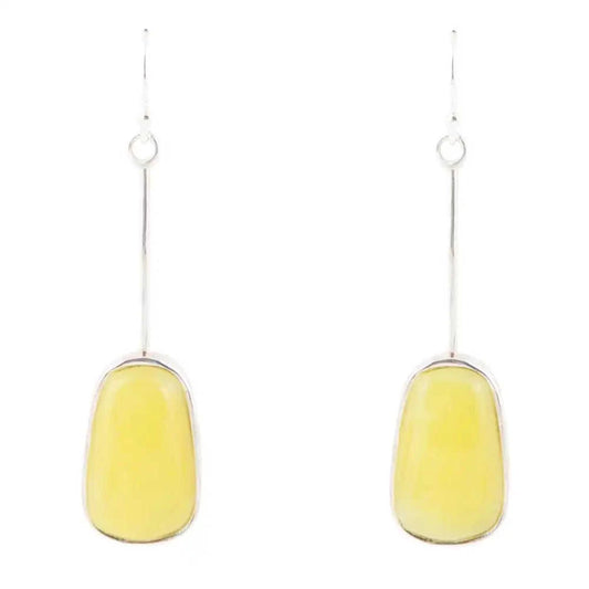 Madeleine Yellow Jade and Sterling Silver Earrings Eco My Home Earrings Barse Jewelry ecomyhome.store United States
