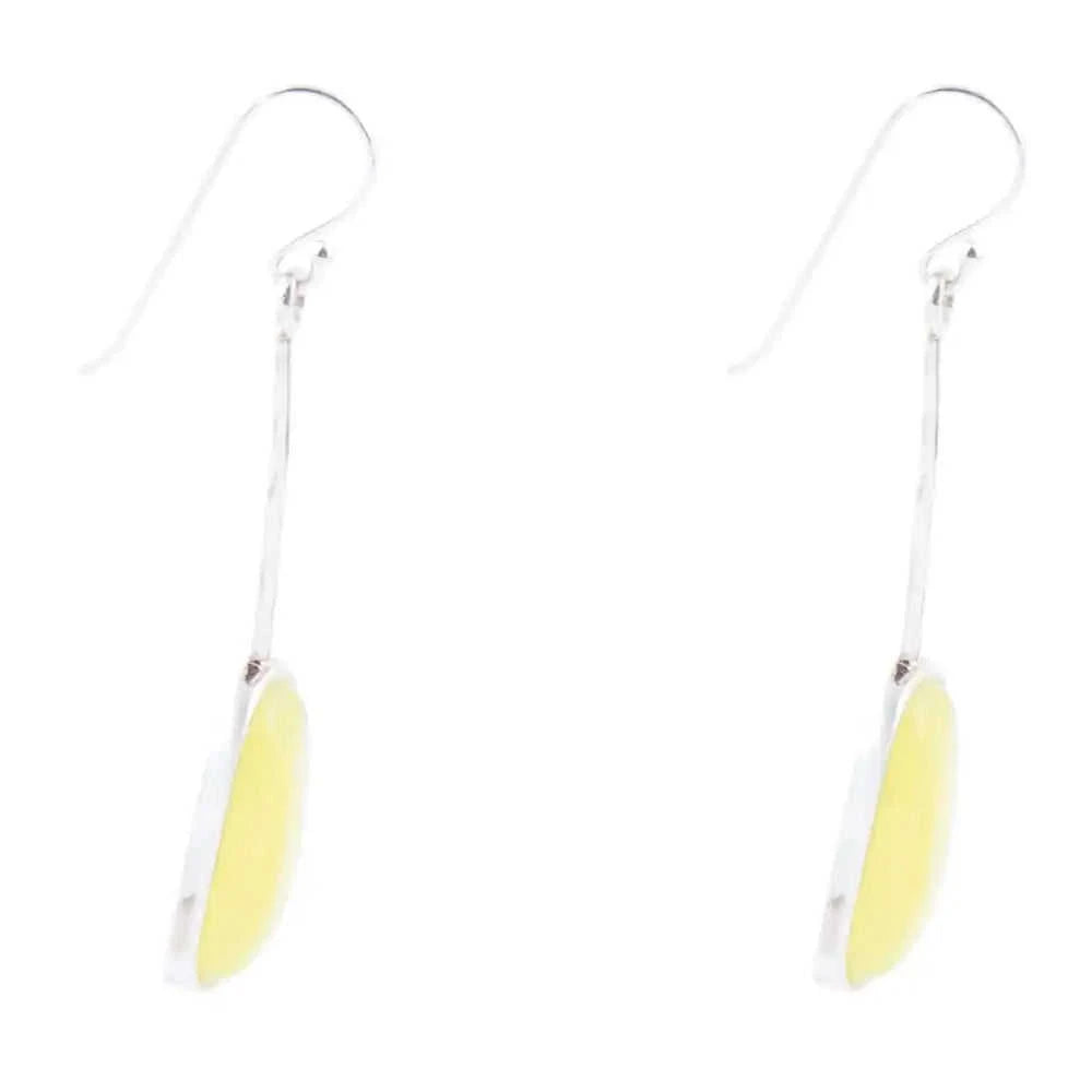 Madeleine Yellow Jade and Sterling Silver Earrings Eco My Home Earrings Barse Jewelry ecomyhome.store United States
