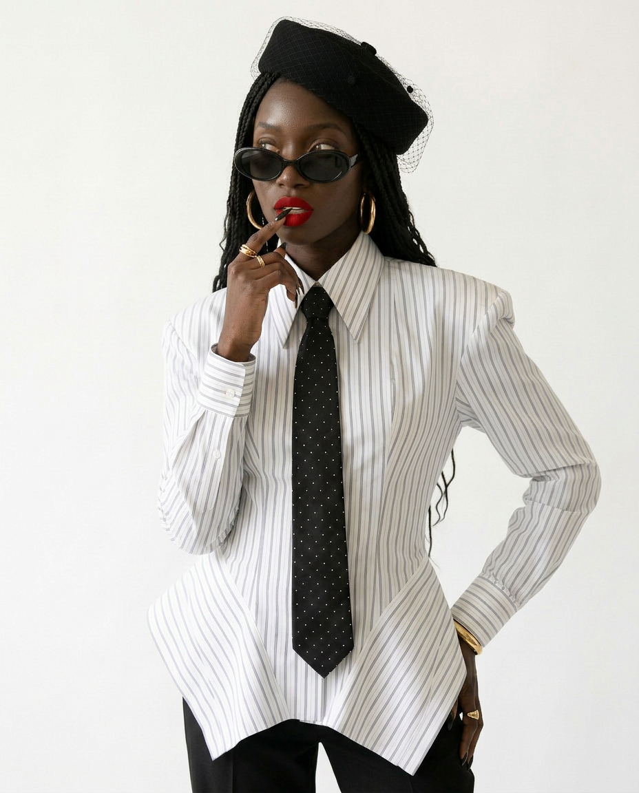 Audacious Striped Fitted Shirt