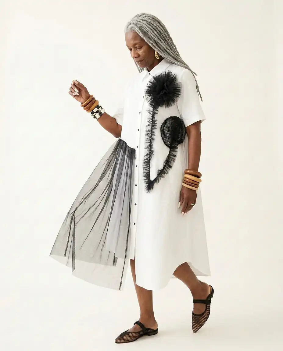 Audacious Mesh Layered Maxi Dress