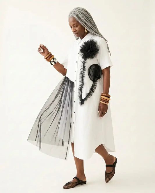 Audacious Mesh Layered Maxi Dress