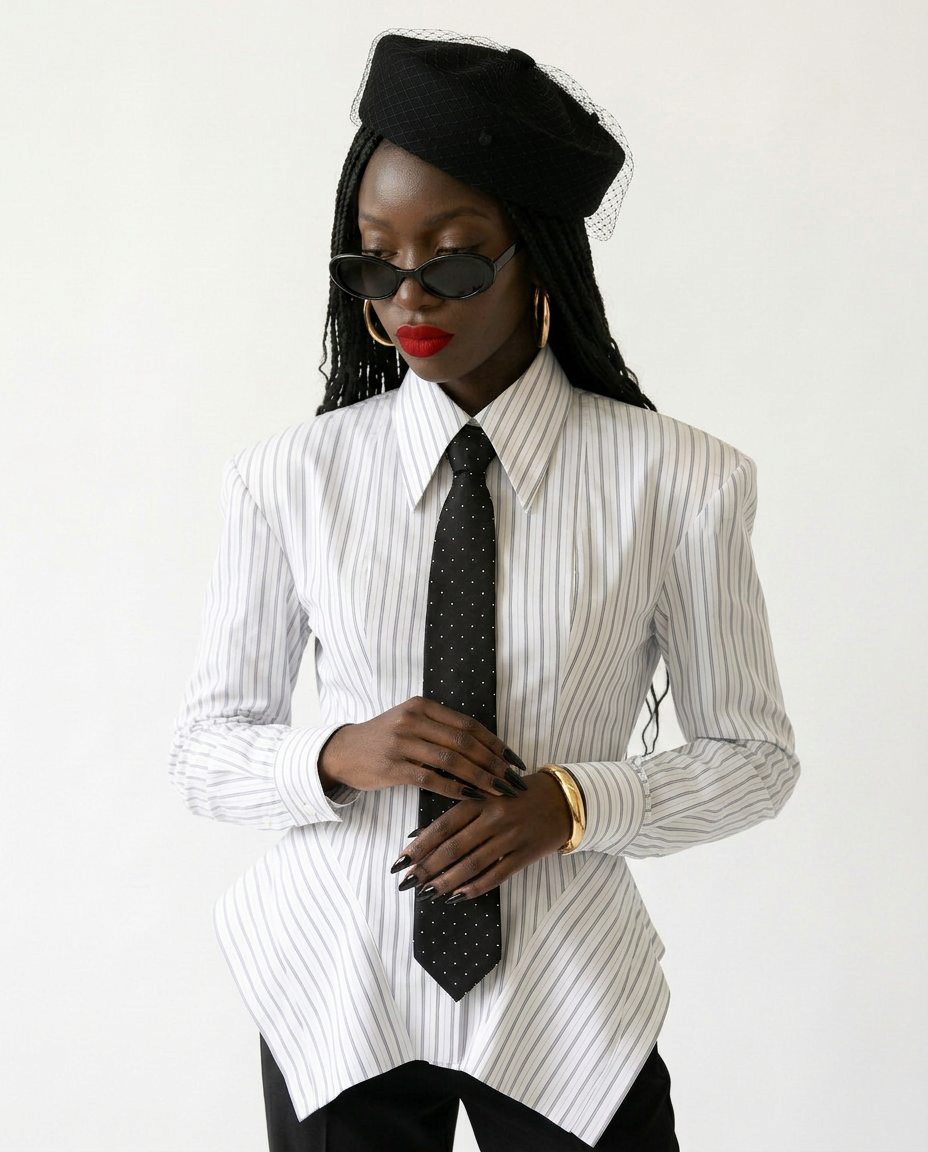Audacious Striped Fitted Shirt