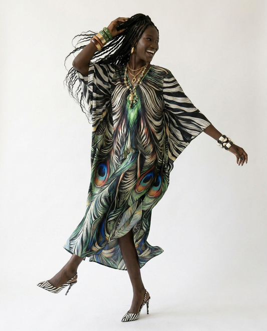 Free Spirit Printed Oversized Kaftan