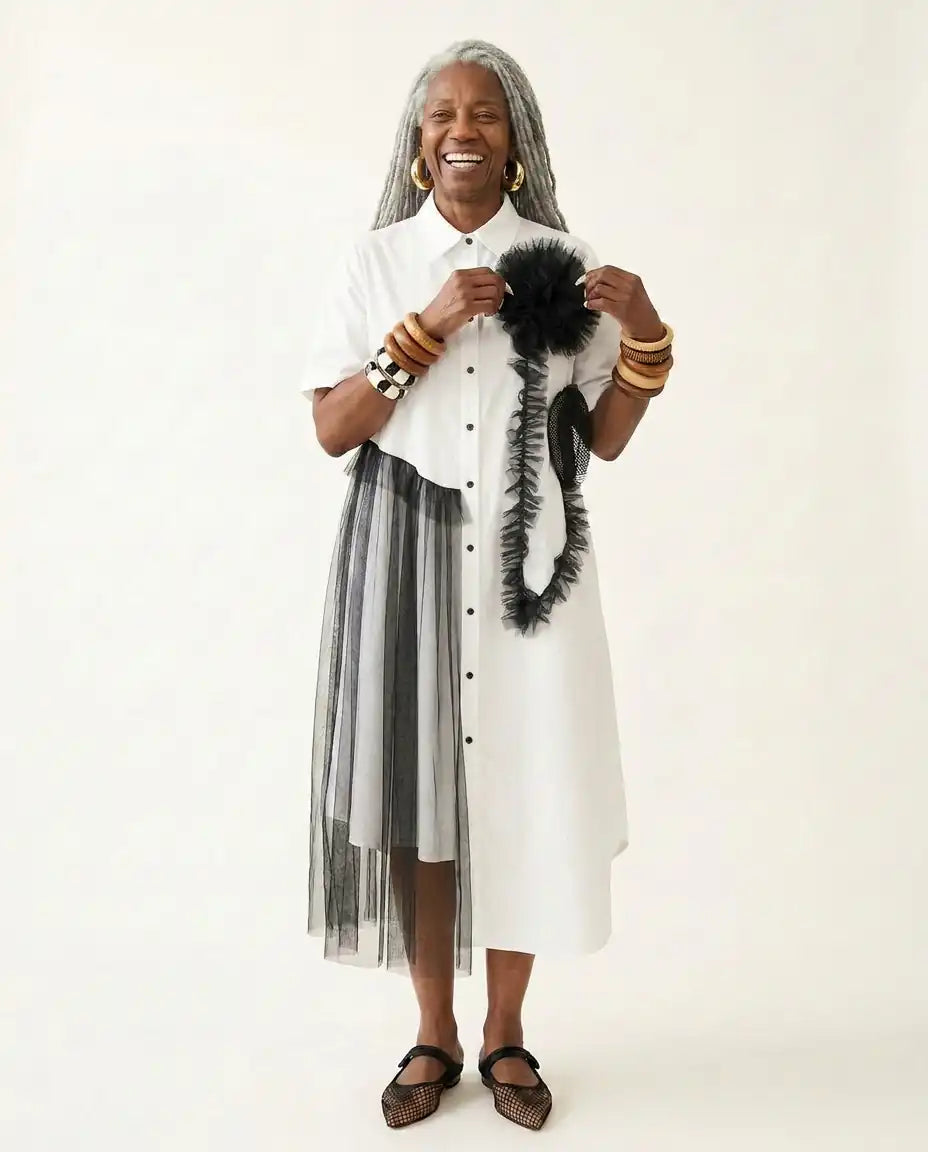 Audacious Mesh Layered Maxi Dress