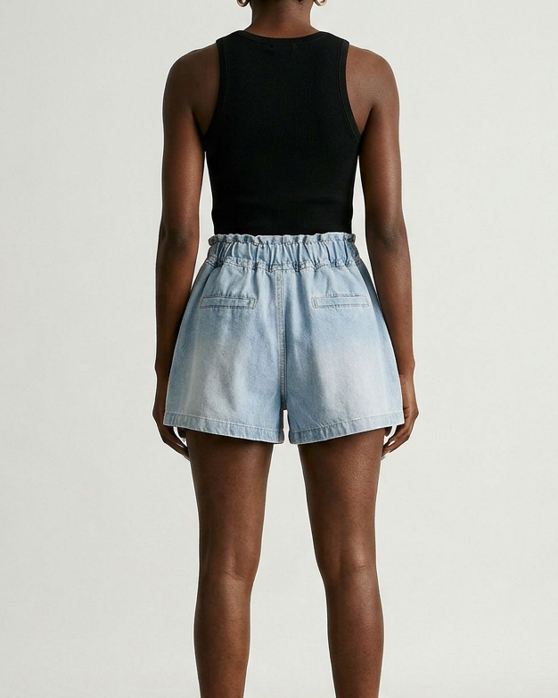 Magnetic Sequin Wide Leg Shorts