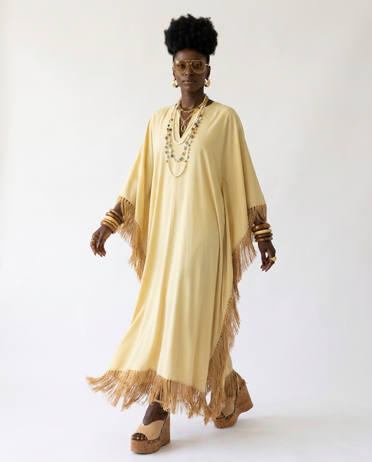 Liberated Oversized Fringe Kaftan