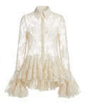 Divine Lace Ruffle Top