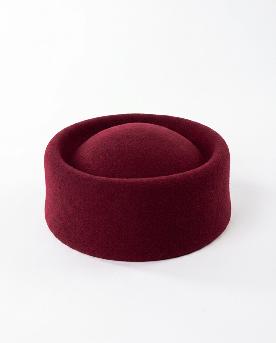 Elegant Wool Pillbox Hat