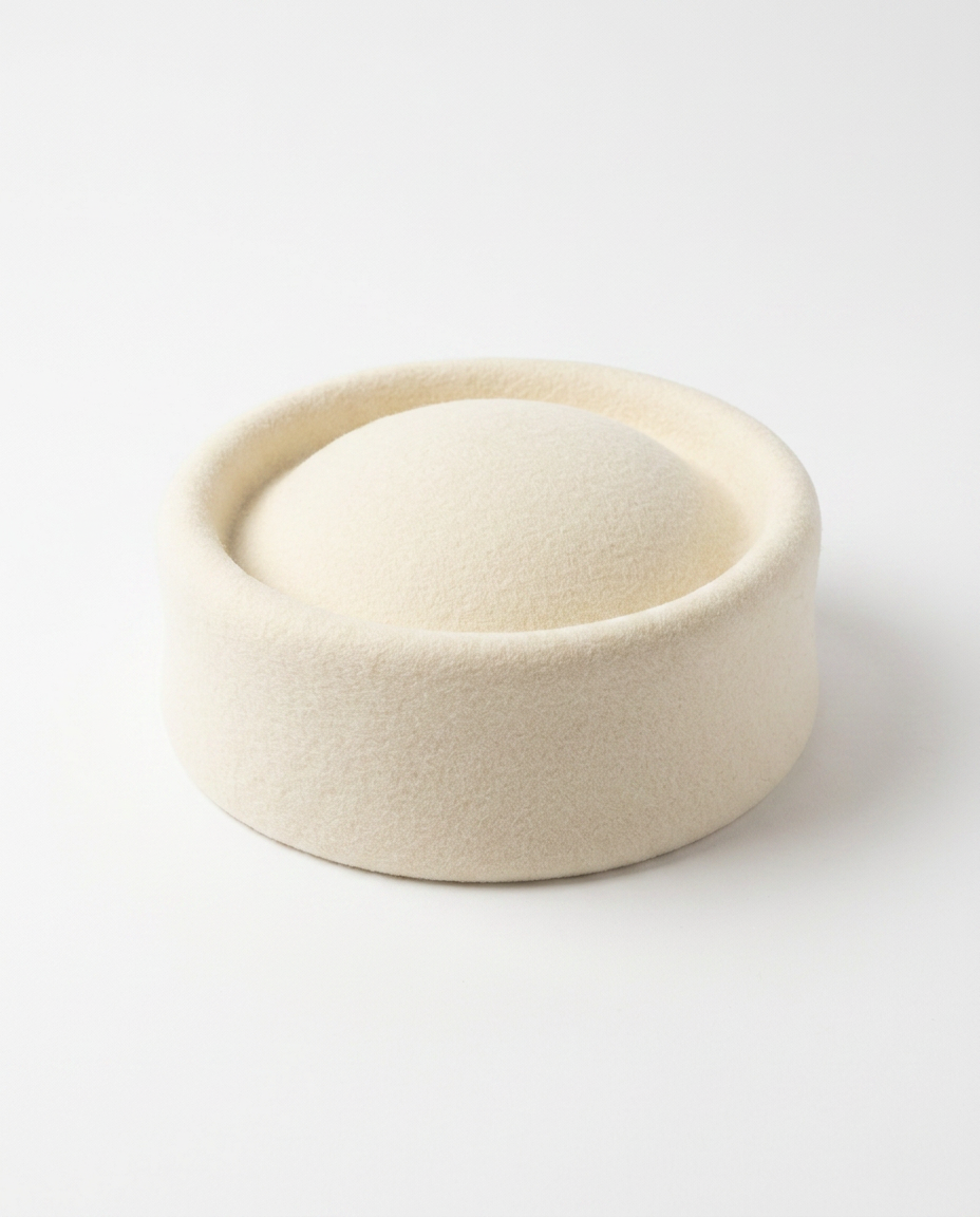 Elegant Wool Felt Pillbox Hat