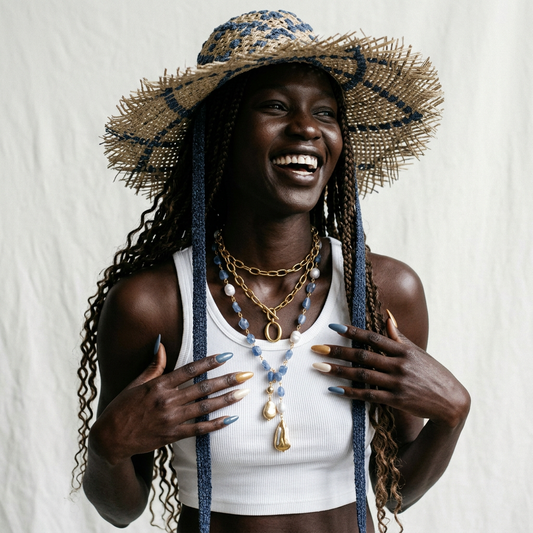 Free Spirit Woven Straw Sun Hat