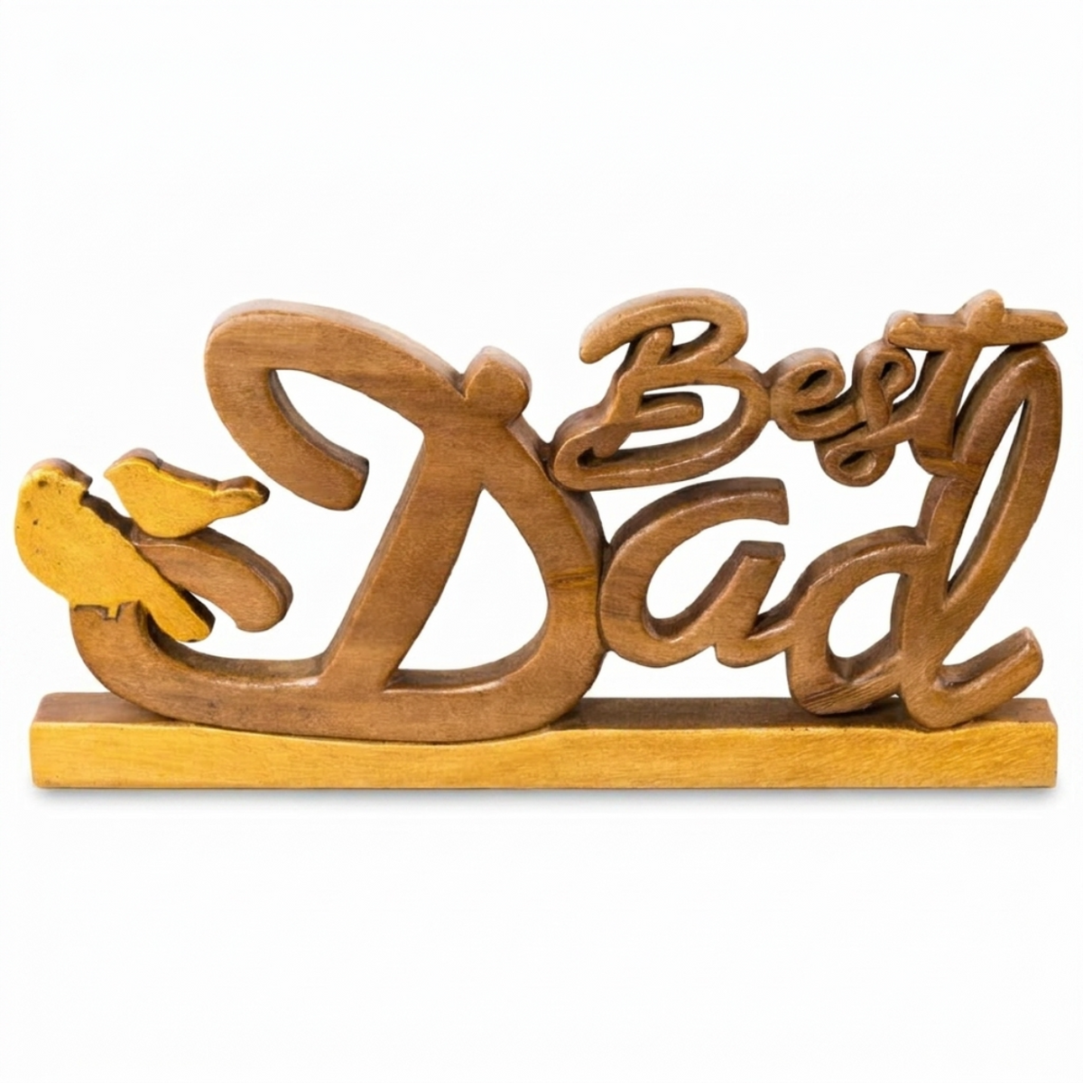 Wooden Dad Plaque – Ellynn Greatest Dad, Acacia