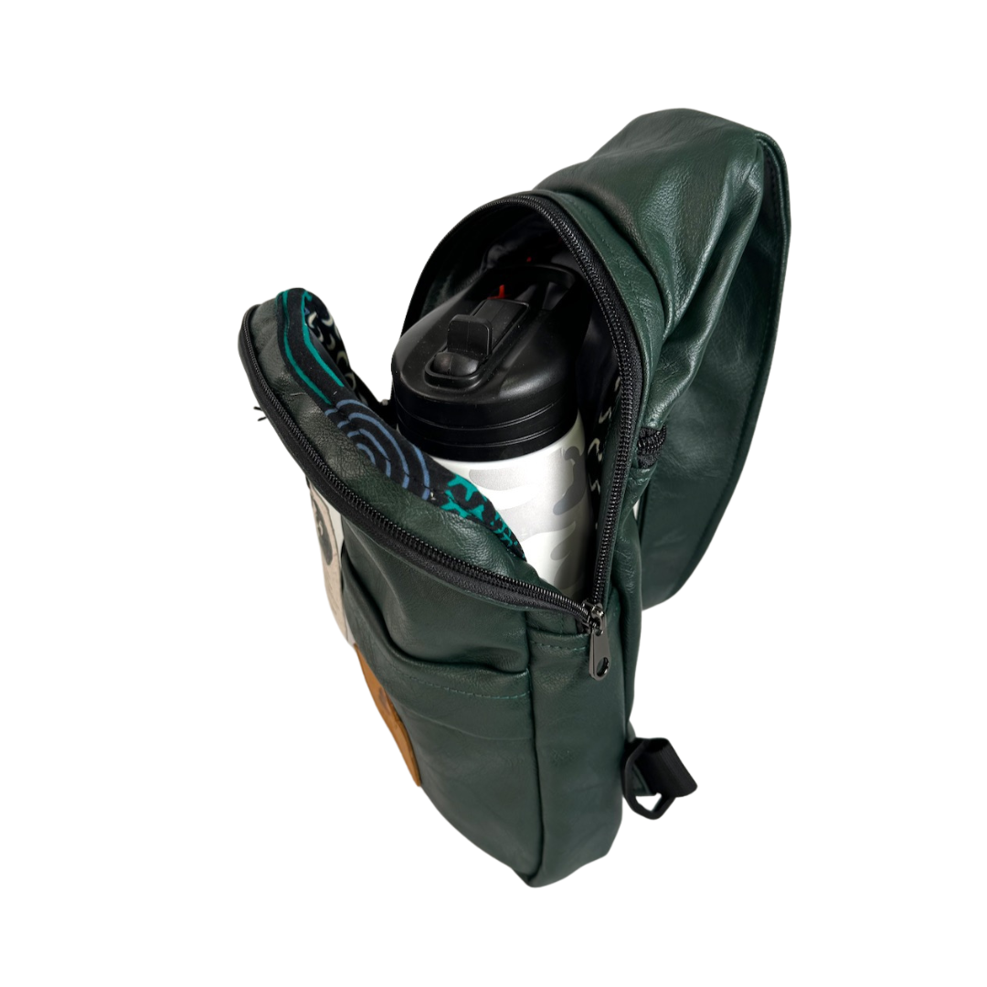 Large Vegan Leather Crossbody Sling Bag | Umoja