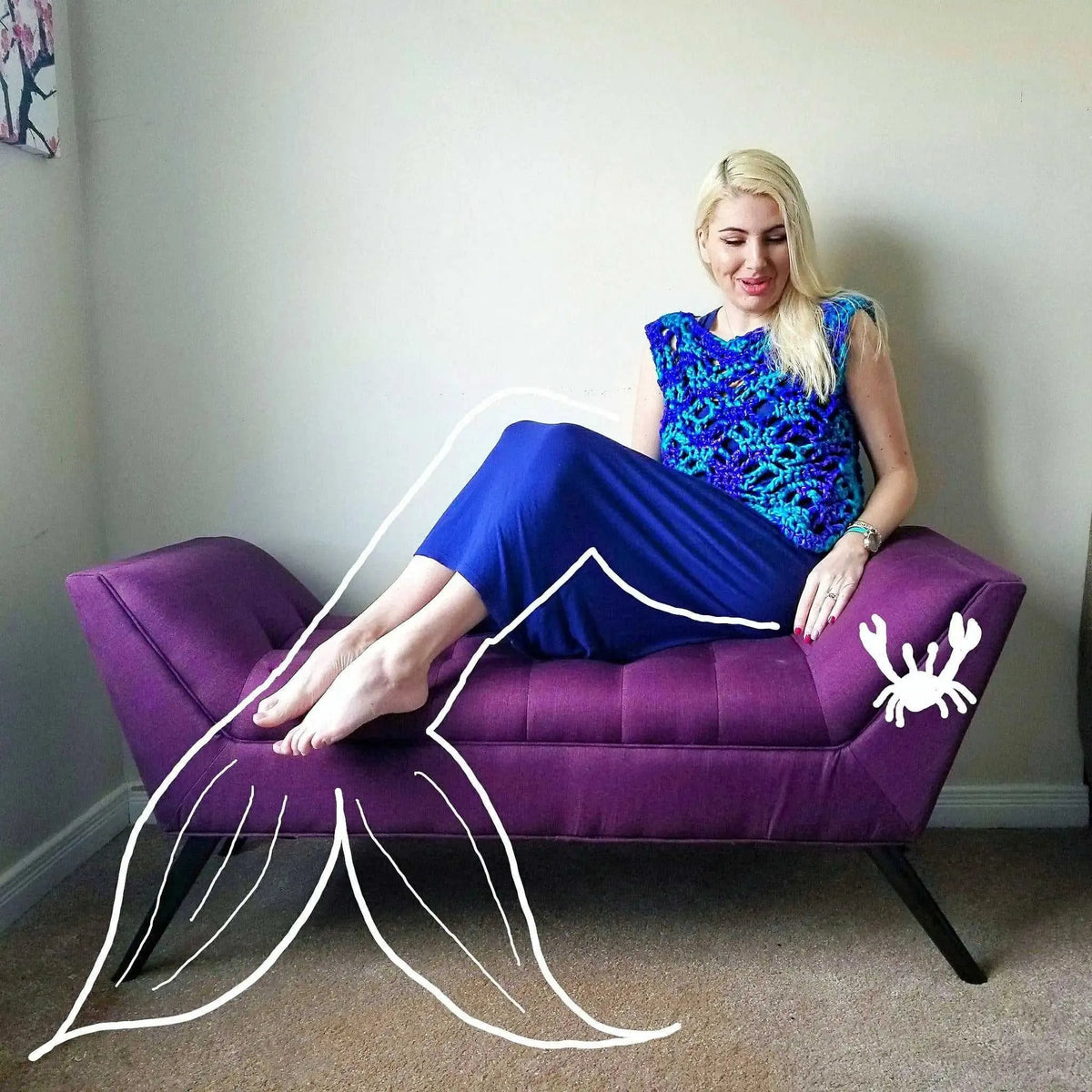 Mermaid Splash Crochet Summer Top Kit Eco My Home Kits Darn Good Yarn ecomyhome.store United States