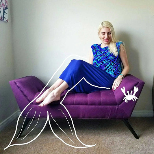 Mermaid Splash Crochet Summer Top Kit Eco My Home Kits Darn Good Yarn ecomyhome.store United States