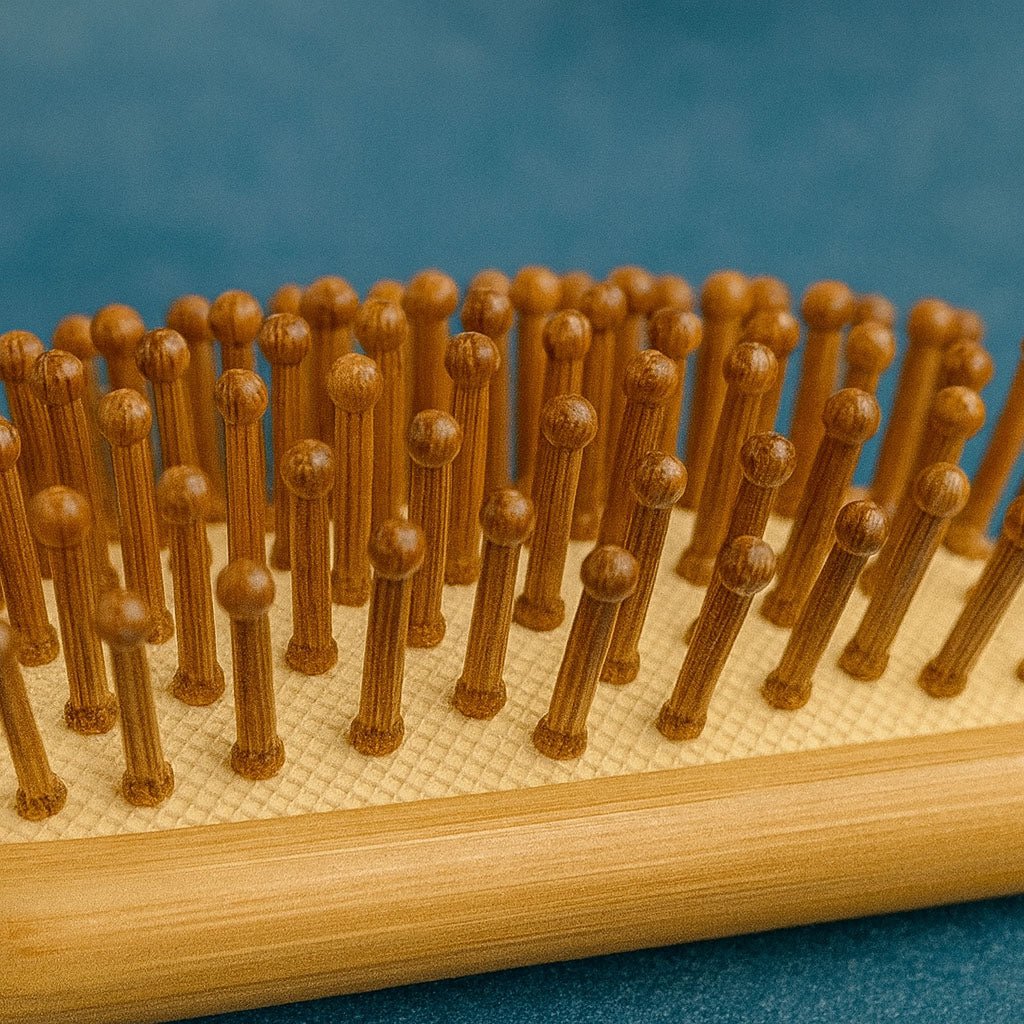 Mini Paddle Style Bamboo Hairbrush
