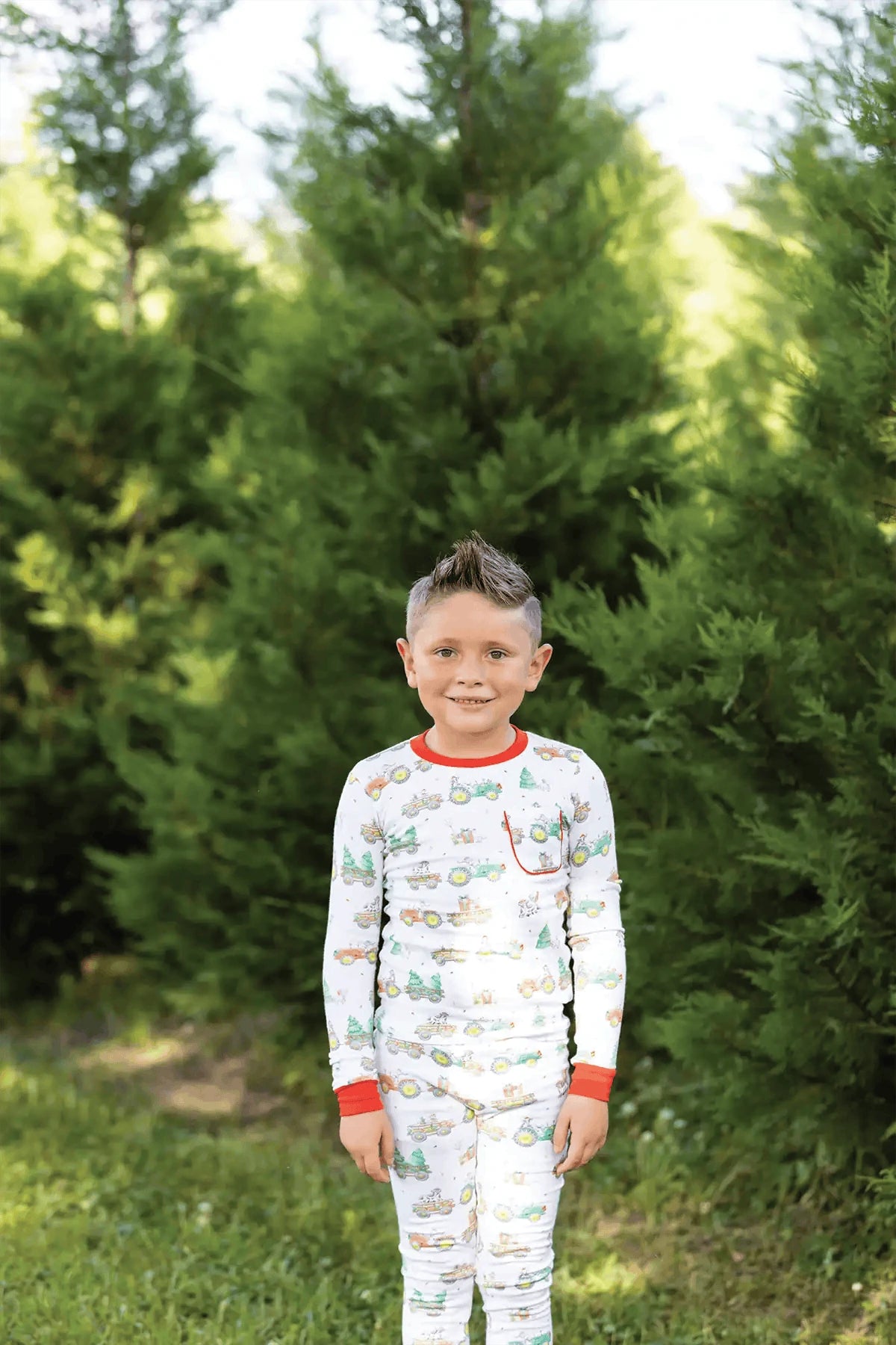 Moo-y Christmas Organic Cotton Christmas Kids Pajamas Eco My Home Pajama Set Nola Tawk ecomyhome.store United States